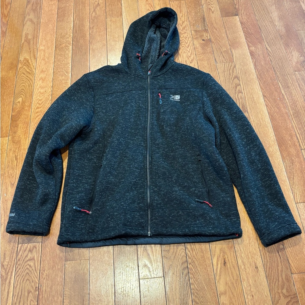 Karrimor KS 500 Men's Black Hooded Jacket XL fleece lined